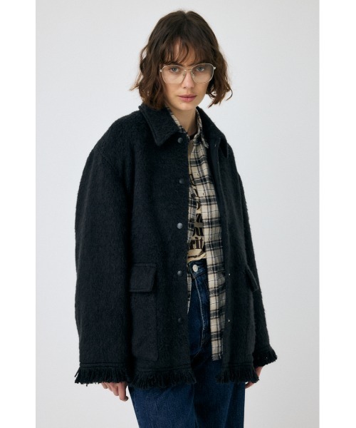 MOUSSY（マウジー）の「【ブラックWEB限定カラー】MIX シャツ