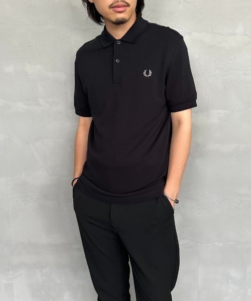 FRED PERRY/フレッドペリー] ワンポイントロゴ刺繍 ショートスリーブ