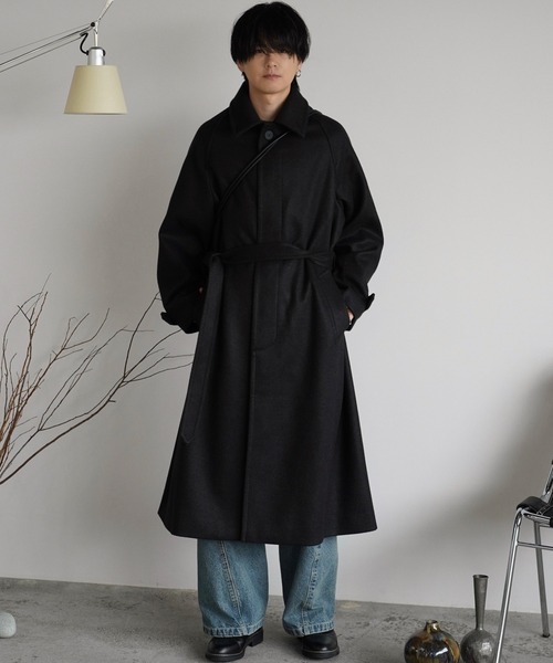 WYM LIDNM（ウィム バイ リドム）の「WOOLY HERRINGBONE BALMACAAN