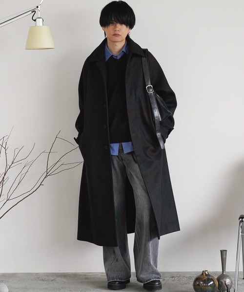 WYM LIDNM（ウィム バイ リドム）の「WOOLY HERRINGBONE BALMACAAN