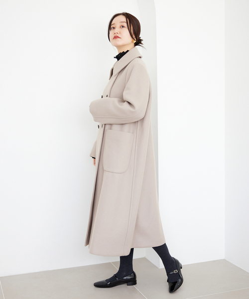 IENA（イエナ）の「メルトンW前 Aラインコート（その他アウター）」 - WEAR