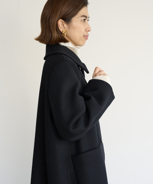 IENA（イエナ）の「メルトンW前 Aラインコート（その他アウター）」 - WEAR