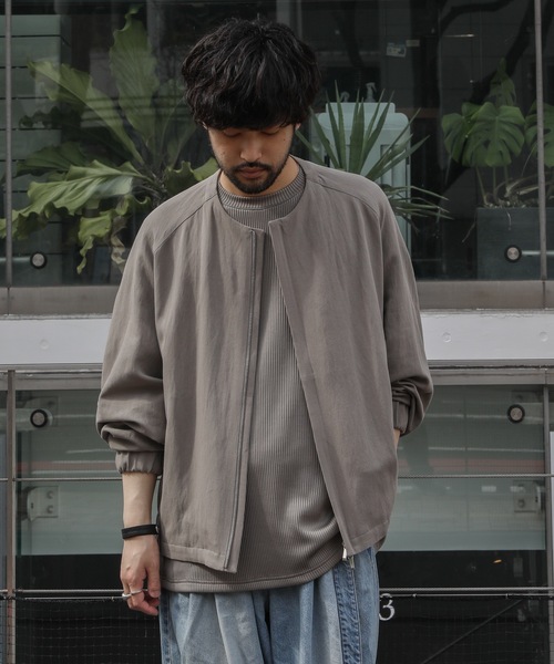 ATTACHMENT（アタッチメント）の「強撚LI/Cドビーギャバノーカラー