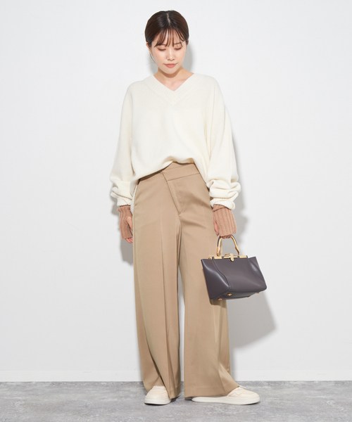 plage（プラージュ）の「ファインウール Vネックプルオーバー（ニット