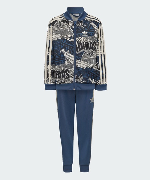 adidas（アディダス）の「総柄プリント トラックスーツ / アディダス