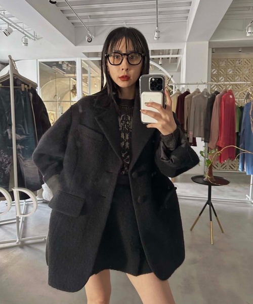 Ameri（アメリ）の「UND 2WAY MOHAIR SHAGGY BIG JACKET（テーラード