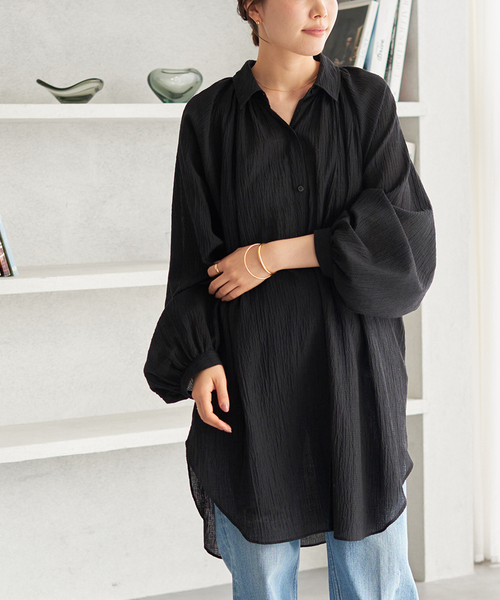 plage（プラージュ）の「Crepe Long シャツ（シャツ/ブラウス）」 - WEAR