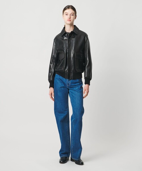 LOEFF＞ラムレザー フライトジャケット UNISEX（ブルゾン）｜LOEFF