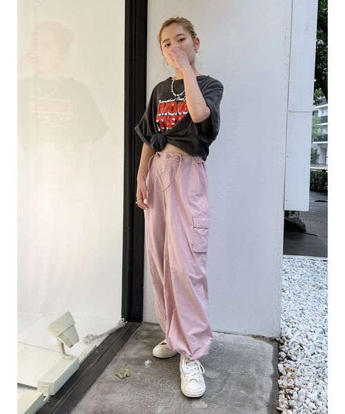 Ungrid（アングリッド）の「ナイロン混ミリタリールーズパンツ（カーゴ