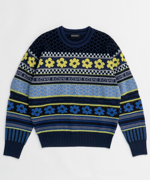 MAISON SPECIAL（メゾンスペシャル）の「Floral Pattern Jacquard Knit