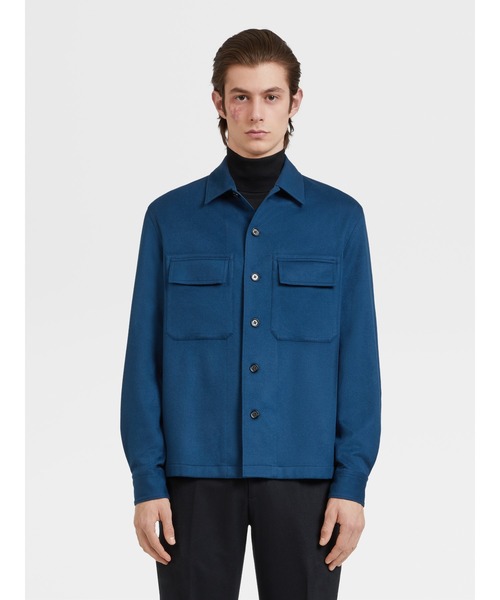ZEGNA（ゼニア）の「ゼニア ピュアカシミア オーバーシャツ（ブルゾン