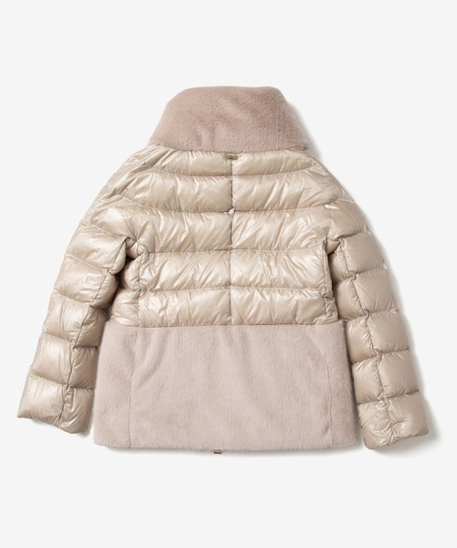 HERNO NYLON ULTRALIGHT ALTERNATIVE FUR DOWN JACKET ヘルノ ナイロン