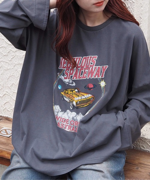 tiptop（ティップトップ）の「ヴィンテージプリントBIGロンT（Tシャツ