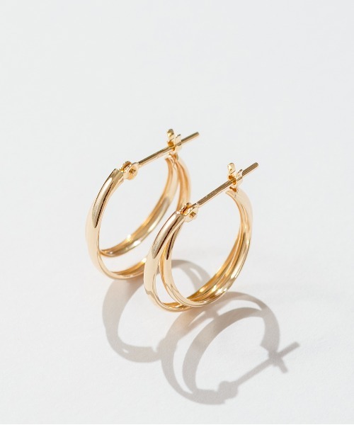 K10 2連風 フープピアス（ピアス（両耳用））｜Jewel closet by L&Co