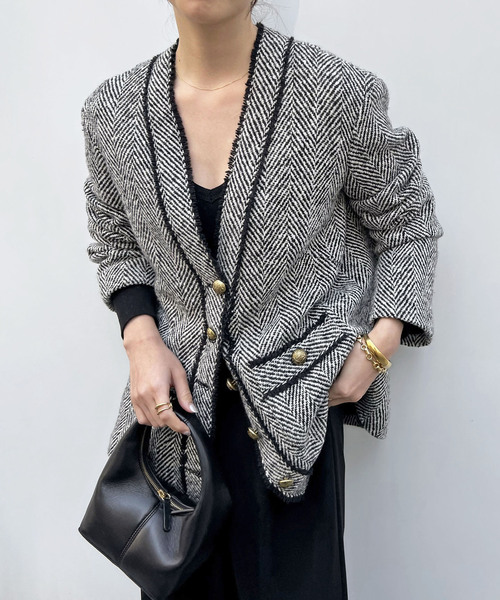 Deuxieme Classe（ドゥーズィエムクラス）の「*TWEED カーディガン