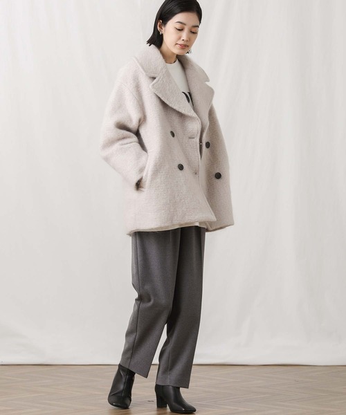 CLOCHE（クロシェ）の「シャギーミディPコート（ピーコート）」 - WEAR