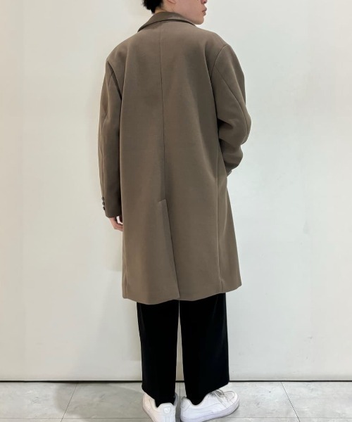 セール】【BACK NUMBER】ライトメルトン チェスターコート シングル