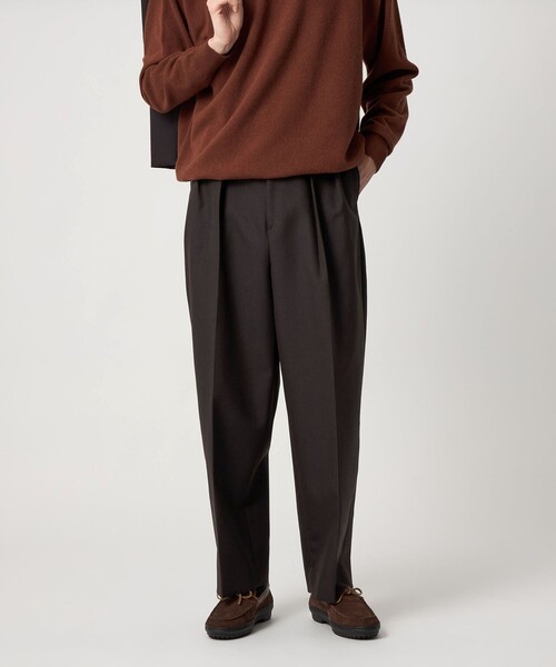 Steven Alan＞ ウール オックスフォード イン ツープリーツ ドレス