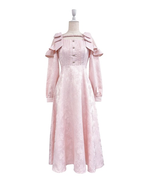 セール】Lace switching jacquard dress（ワンピース）｜Rose Muse