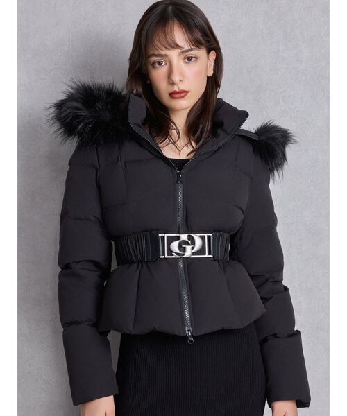 GYDA（ジェイダ）の「GDベルト付きショートダウンコート（ダウン