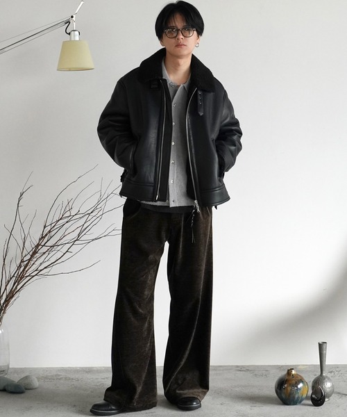 B-6 FAUX MOUTON BLOUSON（ブルゾン）｜WYM LIDNM（ウィム バイ リドム