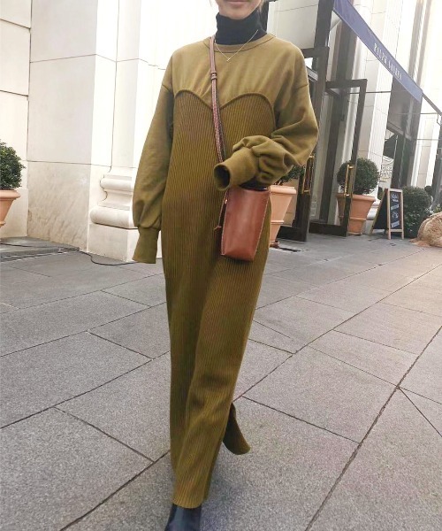 SWEAT KNIT DRESS（ワンピース）｜Ameri（アメリ）のファッション通販