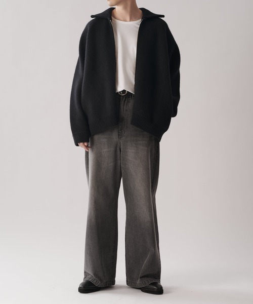Lui's（ルイス）の「接結ニットブルゾン（ニット/セーター）」 - WEAR