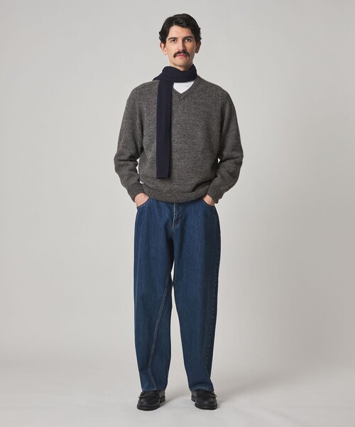 セール】＜Steven Alan＞ アルパカ サドルショルダー Vネック ニット