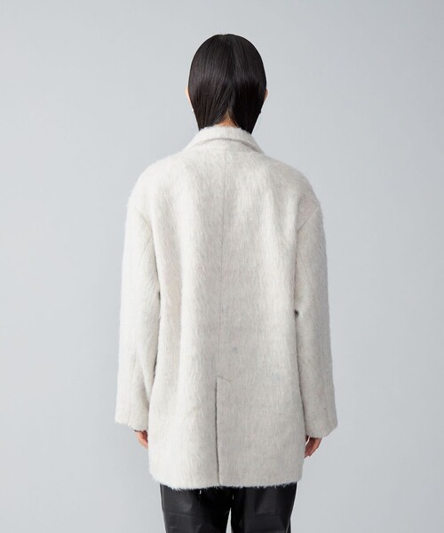 CITEN（シテン）の「＜CITEN＞シャギー ジャケットコート オフホワイト