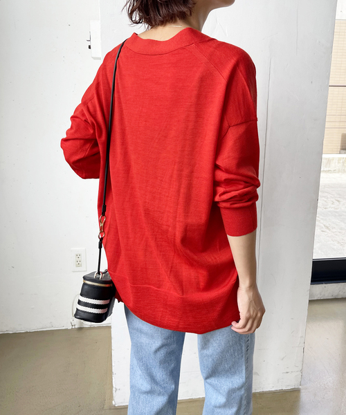 Spick & Span（スピックアンドスパン）の「18G Vネックカーディガン