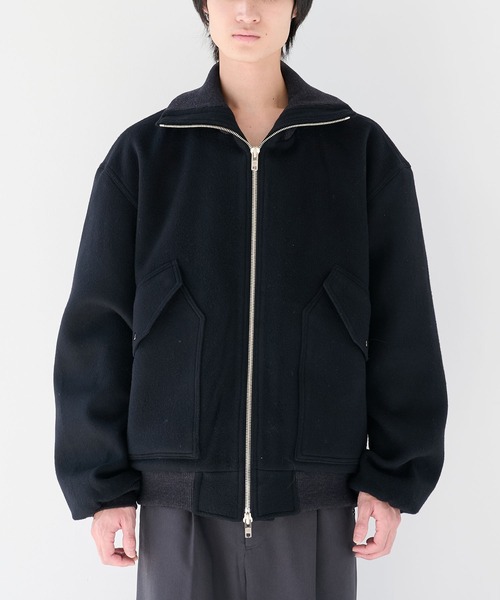 is-ness/イズネス】WOOL ZIP FLIGHT JACKET（ブルゾン）｜is-ness