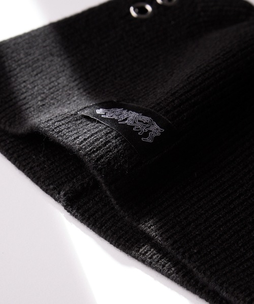 ADRER（アドラー）の「Cat ear metal eyelet knit beanie / キャット
