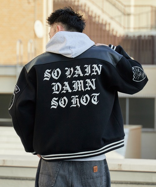 CALEE（キャリー）の「CALEE/キャリー WOOL MELTON STADIUM JUMPER