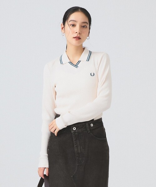 セール】【別注】FRED PERRY / Twin Tipped Ribbed Polo Shirt