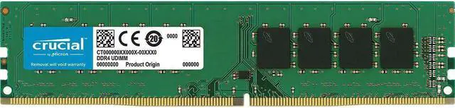 Crucial 8GB Single DDR4 2666 MT/s (PC4-21300) SR x8 DIMM 288-Pin
