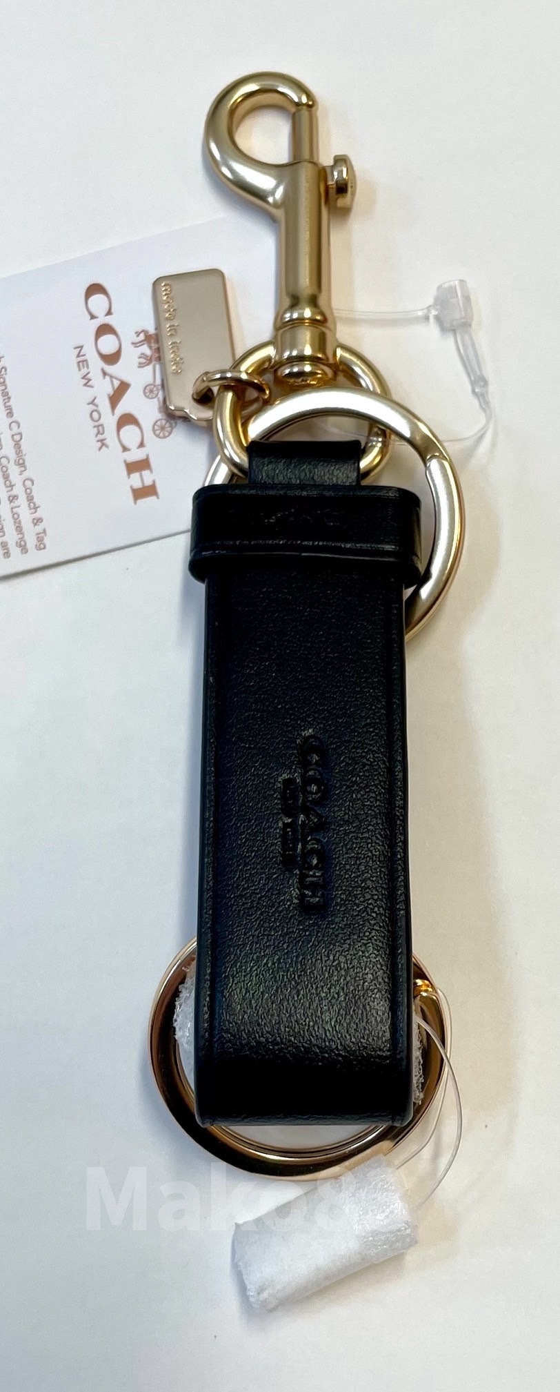 国内即発】大人気！COACH☆レザーキーチェーン/バックチャーム (Coach