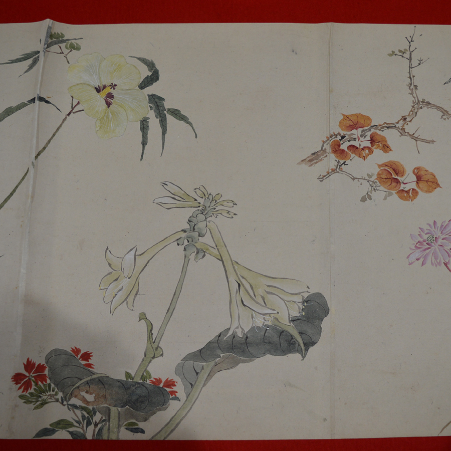前田陽堂 花鳥図巻 中国画人 王武 模写