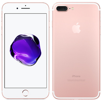 SIMロック解除済】au iPhone7 Plus A1785 (MN6J2J/A) 128GB ローズ