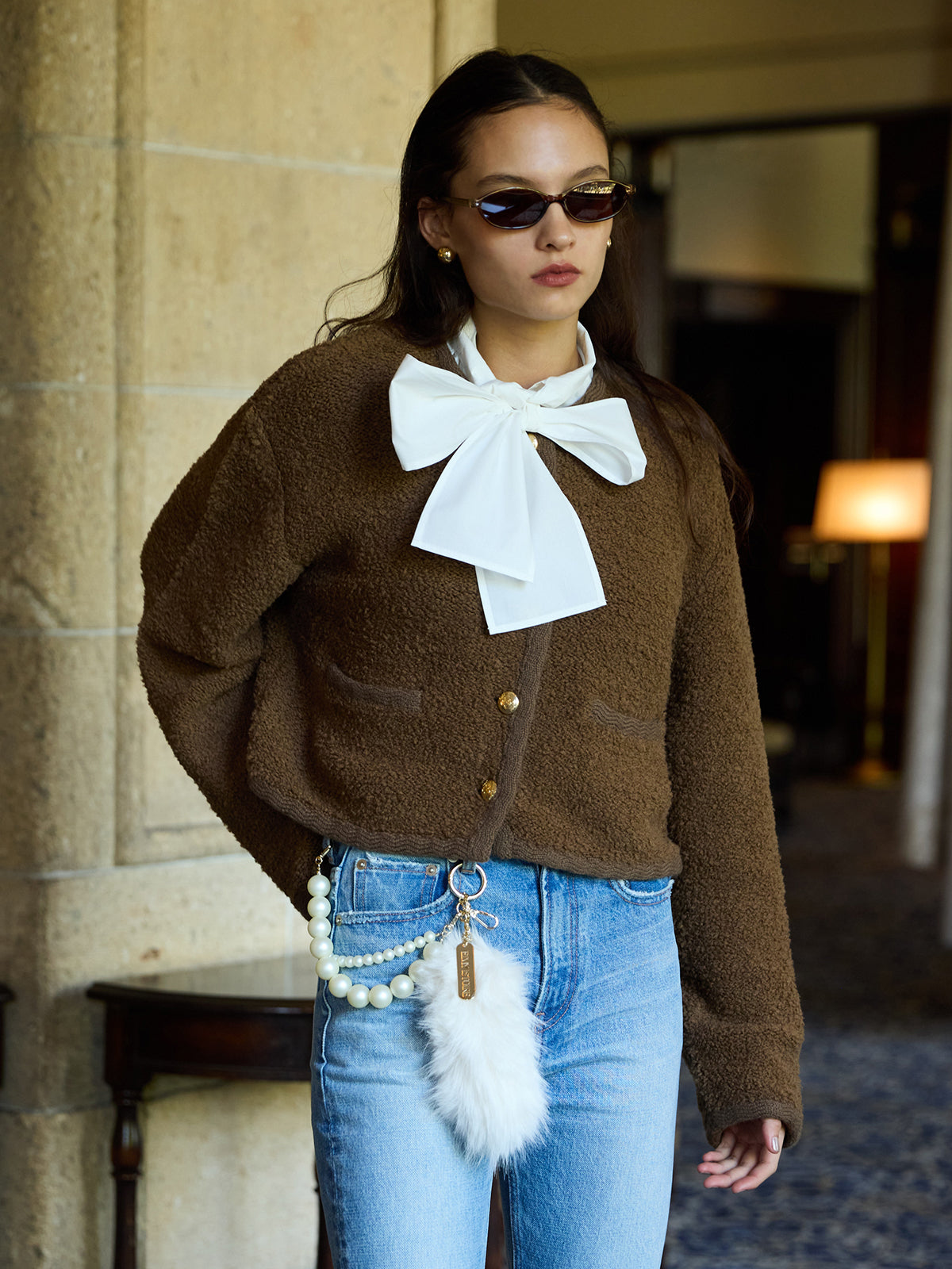 TEDDY KNIT JACKET