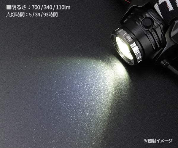 ジェントス Gシリーズ ハイブリッド式LEDヘッドライト 203RG (GH-203RG