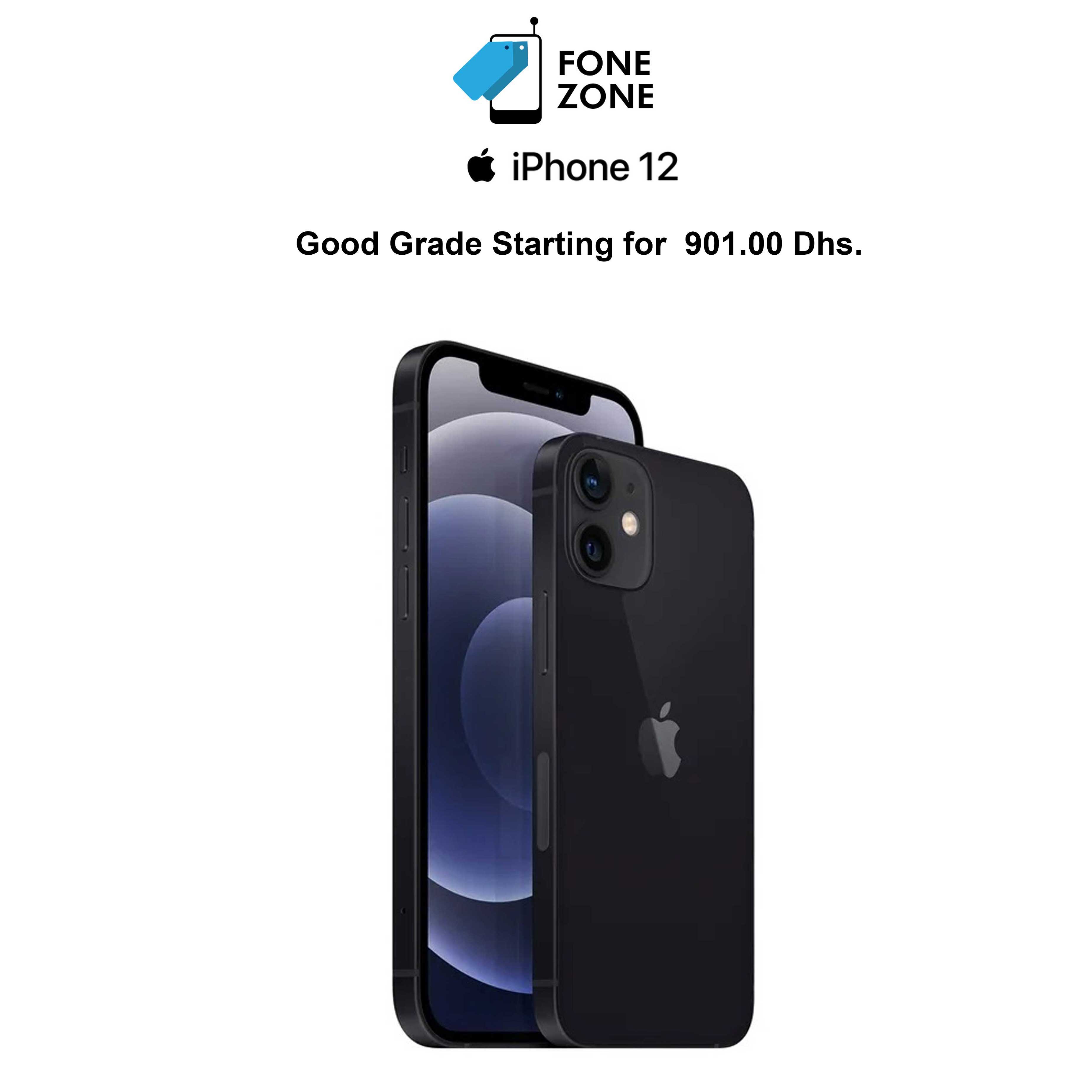 Apple iPhone 12 256GB Black Good (Part Change Message) | 128gb