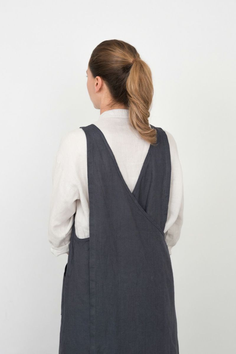 リネン オーバーエプロン マカダム | fog linen work